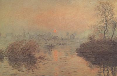 Claude Monet Sunset on the seine,Winter Effect (nn02) oil painting image